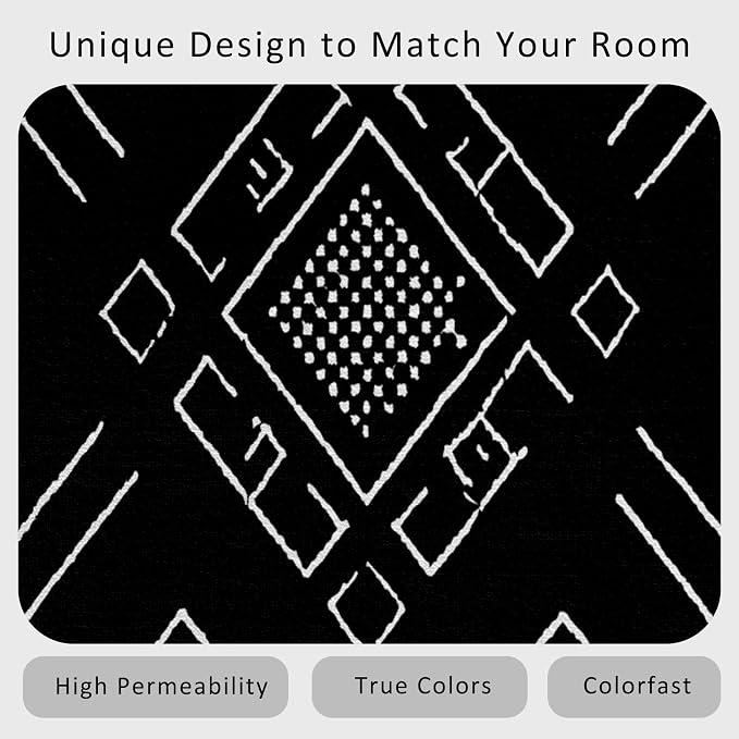 Geometric Rug, Washable 5x7 Rug - Image 6