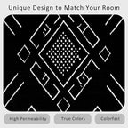 Geometric Rug, Washable 4x6 Rug - Image 6