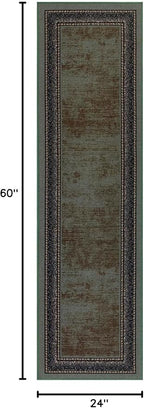 Antep Rugs Alfombras Bordered Modern 2x5 Non-Slip Low Pile Rubber Backing - Image 2