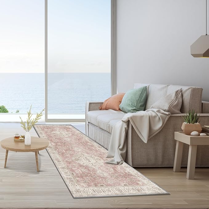 Washable Runner Rugs for Entrance 2x6 Non-Slip Hallway Runner Rugs Vintage - Image 8