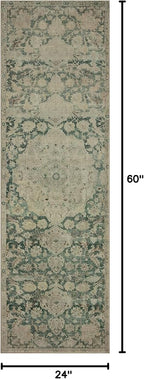 Loloi Magnolia Home by Joanna Gaines Sinclair Collection SIN-05 Jade/Sand 2'-0" - Image 2