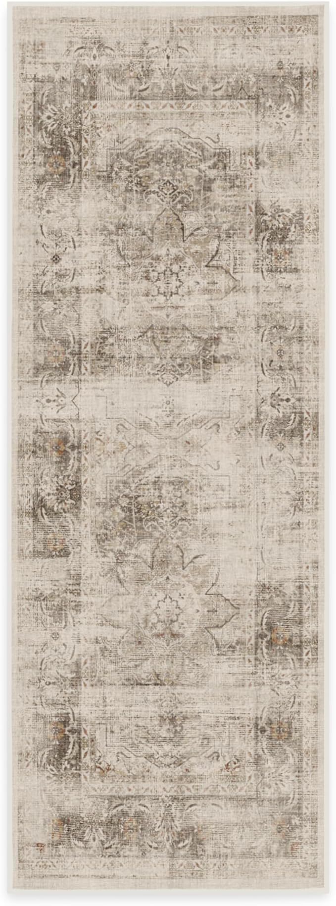 RUGGABLE Washable Vintage Runner Rug – Sarrah Hazel 2.5x7, Stain-Resistant - Image 3
