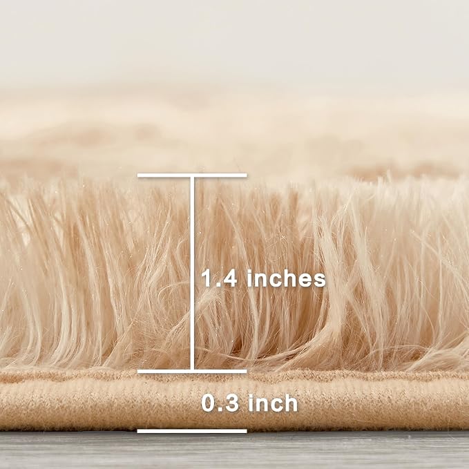 Andency 8x10 Area Rugs for Living Room, Non-Slip Fluffy Soft Large Shag Bedroom - Image 2