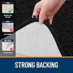 OLANLY Bathroom Rugs 59x20, Extra Soft Absorbent Chenille Bath Rugs, Rubber - Image 6