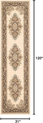 Unique Loom Reza Collection Traditional Persian Style Area Rug, 2 ft 7 in x 10 - Image 2
