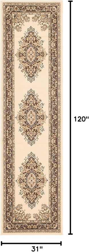 Unique Loom Reza Collection Traditional Persian Style Area Rug, 2 ft 7 in x 10 - Image 2