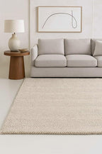 Modern Herringbone Chevron Collection Handcrafted Wool Area Rug by RestorationandRenovation