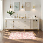 Lahome Moroccan Pink Bathroom Rug - Image 4