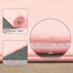 Amearea Large Modern Area Rugs for Bedroom Living Room, 5x8 Feet Pink Thickened - Image 3