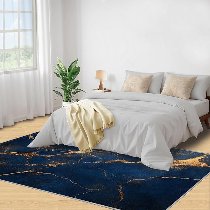8x10 Abstract Marble Rugs for Living Room - Image 4