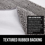 GORILLA GRIP Bath Rug Mat 30x20, Thick Soft Absorbent Chenille, Quick Dry - Image 5