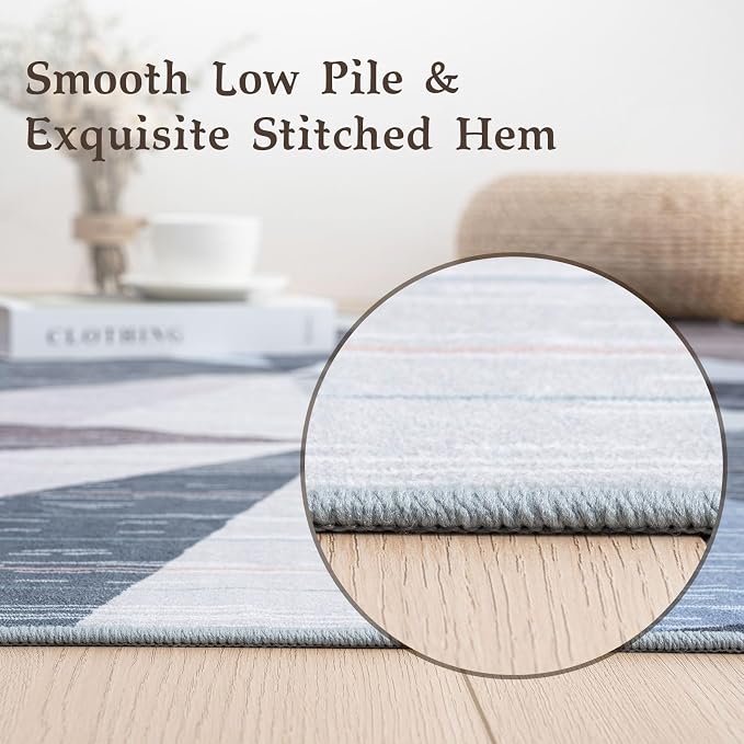 HOMFINE Washable Modern Area Rug - Image 4