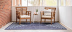 Unique Loom Sabrina Soto Outdoor Collection Geometric, Carved Area Rug - Image 3