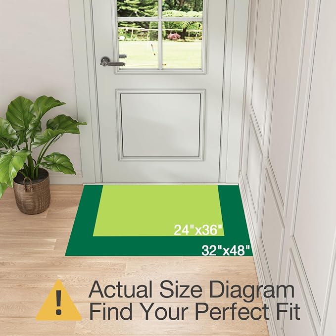 LUMI Door Mat Indoor Entrance 24"x36", Front Welcome Mat - Image 2