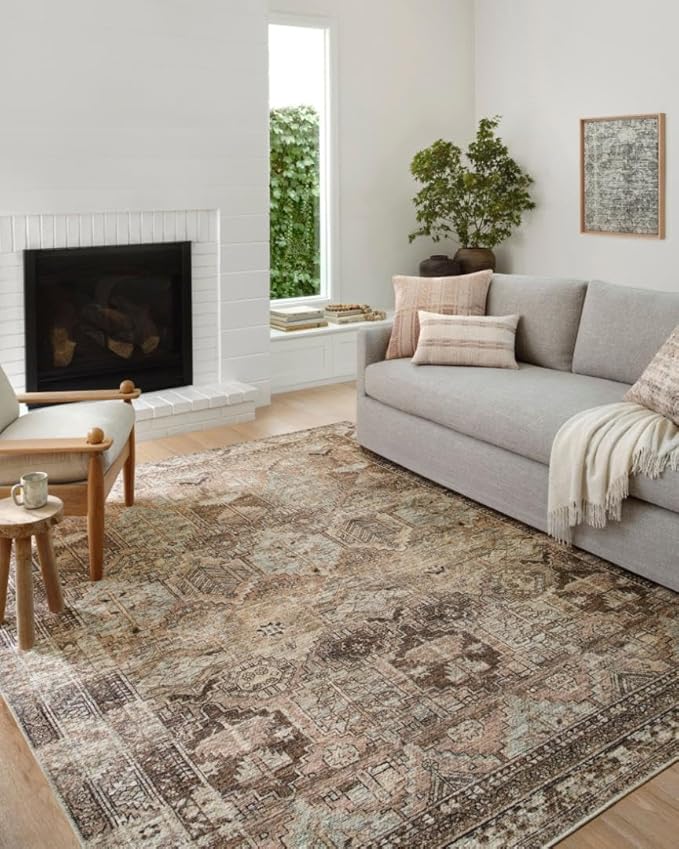Loloi Amber Lewis Billie Collection, Clay & Sage 2'-0" x 5'-0" Area Rug – - Image 2