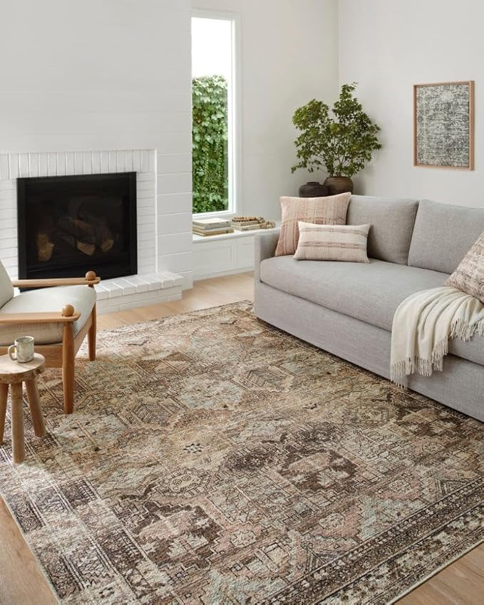 Loloi Amber Lewis Billie Collection, Clay & Sage 5'-0" x 7'-6" Area Rug – - Image 2