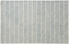 Capitola Hand-Tufted Wool Rug 9x9 Ft Blue Coastal, Rustic Area Carpet - Image 3