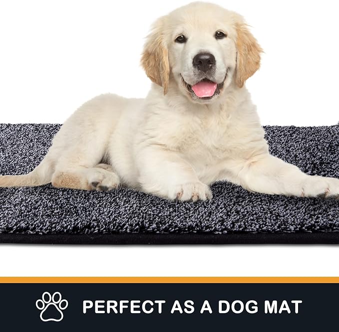 PURRUGS Dirt Trapping Door Mat 24" x 59", Non-Slip Machine Washable Entry Rug - Image 6