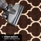 House, Home and More Skid-Resistant Carpet Runner – Moroccan Trellis Lattice – - Image 5