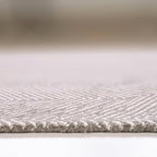 Modern Herringbone Chevron Collection Handcrafted Wool Area Rug - Image 7
