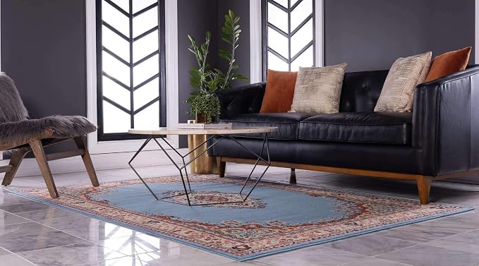Unique Loom Reza Collection Traditional Persian Style Area Rug, 8 x 10 ft - Image 2
