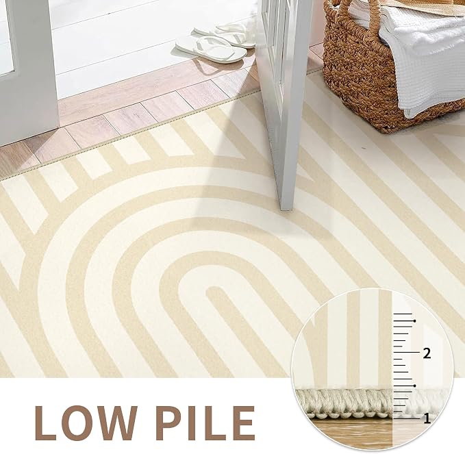 Bavni Area Rugs 8x10, Modern Soft Bedroom Rug, Machine Washable Rug Non Slip - Image 6
