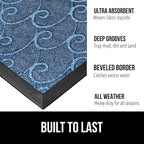 GORILLA GRIP 100% Waterproof All-Season WeatherMax Doormat, US Designed Natural - Image 2