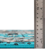 Unique Loom Taftan Collection Border Geometric Tribal Inspired Design Area Rug - Image 2