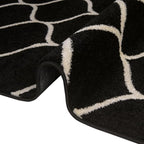 Rugs.com Lattice Frieze Collection Rug – 4' x 6' Black Medium Rug Perfect - Image 9