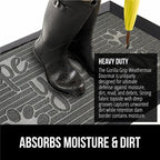 GORILLA GRIP 100% Waterproof All-Season WeatherMax Doormat, US Designed Natural - Image 4