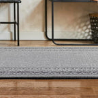 Antep Rugs Alfombras Bordered Modern 2x10 Non-Slip Low Pile Rubber Backing - Image 5