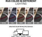 Rugshop Modern Wavy Circles Design Non-Shedding Square Rug, Carpet - Image 5