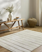Livabliss x Our PNW Home Cascade Minimalist Striped Area Rug, Striped by Livabliss