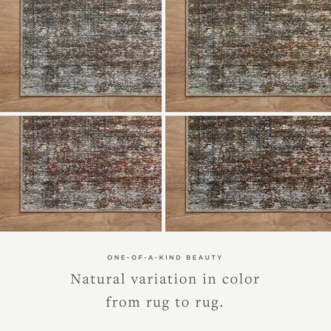 Loloi Amber Lewis Billie Collection, Tobacco & Rust 2'-6" x 9'-6" Area Rug – - Image 5