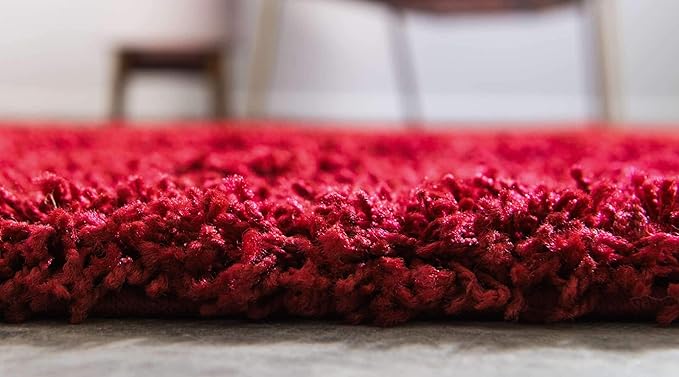 Unique Loom Solid Shag Collection Area Rug - Image 5
