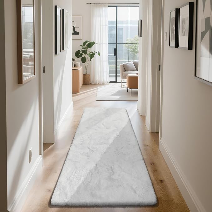 Soft Runner Rugs for Bedroom, Bedside Rug for Living Room Bedroom Kids Room - Image 2