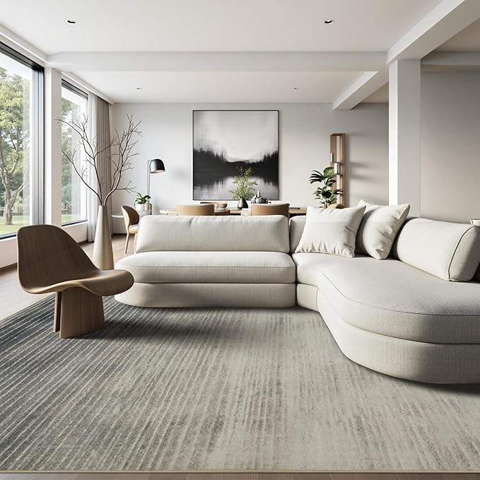 Joydeco 5x7 Area Rugs for Living Room, Washable Modern Abstract Non Slip Soft by JOYDECO