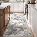2x8 Runner Rug for Hallways Kitchen Modern Abstract Washable Runner Rug Soft by PADOOR