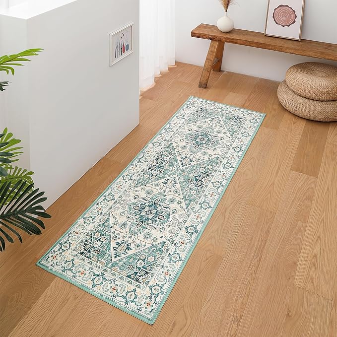VK VK·LIVING Machine Washable Rug 2'x6' Vintage Design Washable Runner Area Rugs by VKVK%C2%B7LIVING
