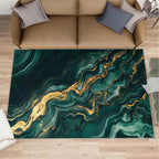 2x4 Abstract Marble Runner Rug for Hallway by Unknown