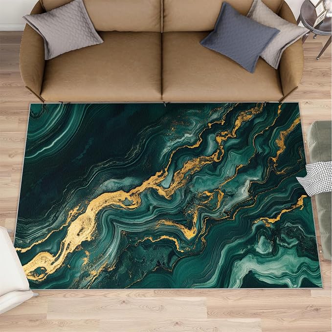 8x10 Abstract Marble Rugs for Living Room by Unknown