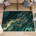 3x5 Abstract Marble Dorm Rug by Unknown