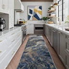 Abstract Washable Runner Rug: Modern 2x10 Hallway Runner - Image 4
