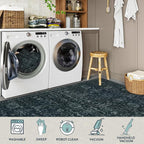 Lahome Washable Black Living Room Rug 6x9, Boho Dining Room Rugs - Image 4
