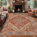 Tangsoo 4x6 Area Rug for Living Room, Washable Vintage Indoor, Distressed by Tangsoo