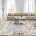 10x14 Area Rugs Living Room: Washable Large Abstract Modern Soft Rug Stain - Image 5