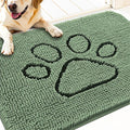 OLANLY Dog Door Mat for Muddy Paws 30x20, Paw Print Design, Absorbs Moisture by OLANLY
