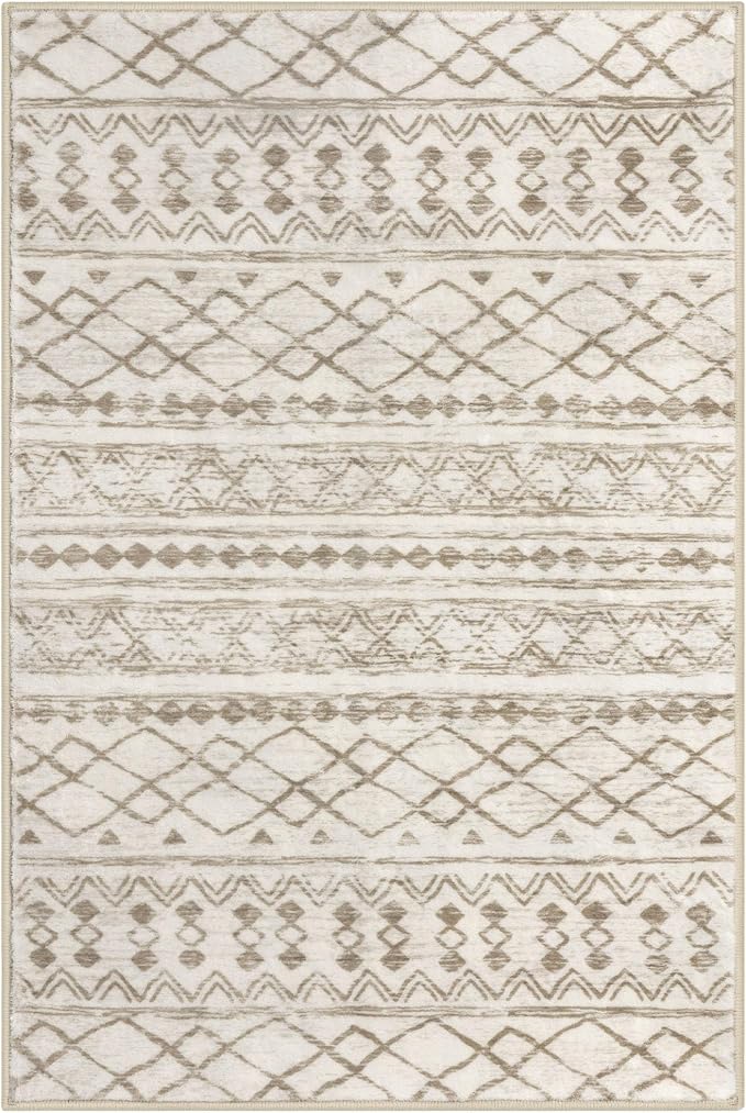 KUTA Boho 3x5 Rug for Entryway, Moroccan Washable Area Rug for Living Room - Image 8
