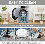Easy-Going Boho Area Rug 3x5 Entryway Rug Washable Inside Door Mats - Image 5