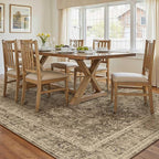 10x14 Brown Vintage Area Rug for Living Room Bedroom Large Distressed Rustic - Image 5